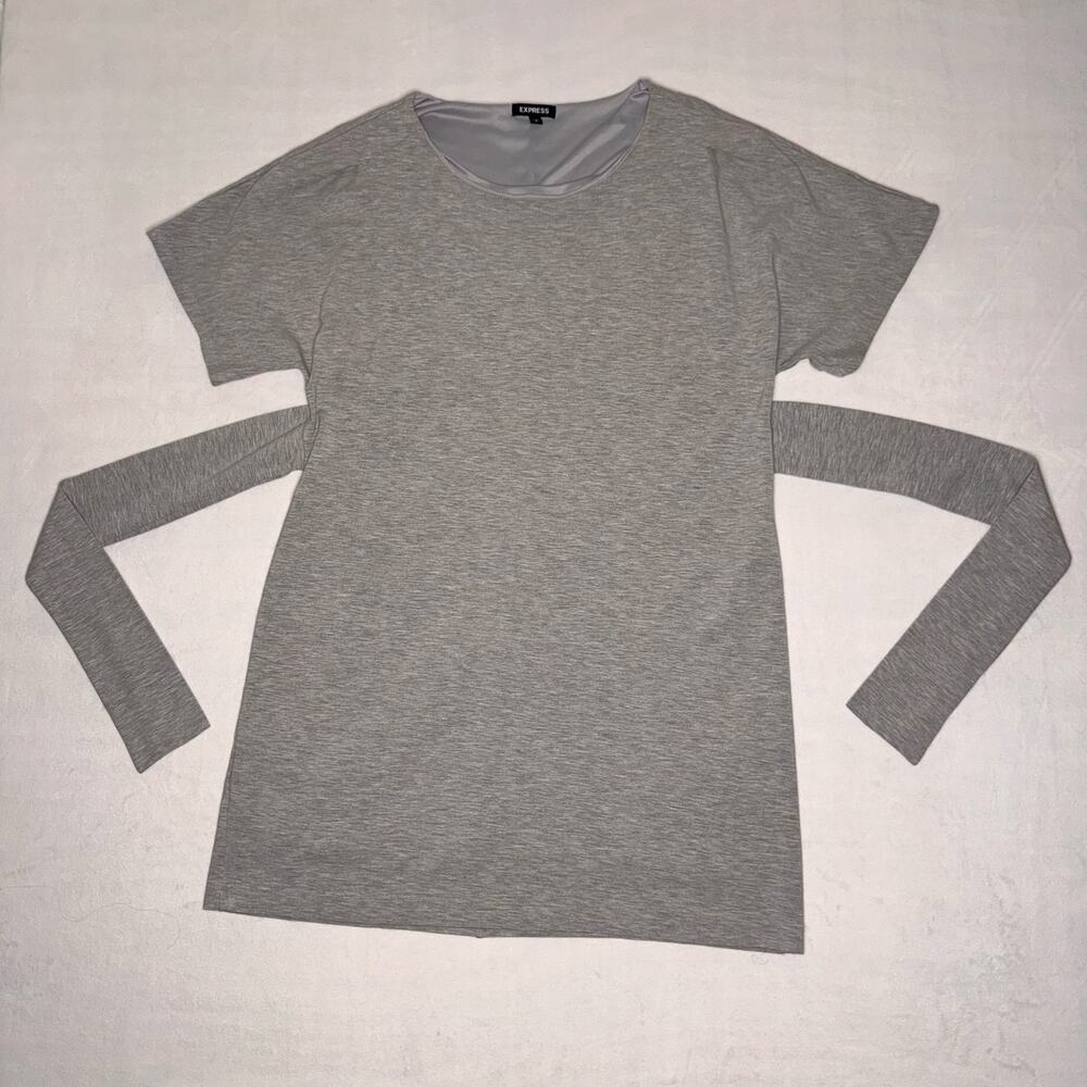 Casual Express L Gray Dress